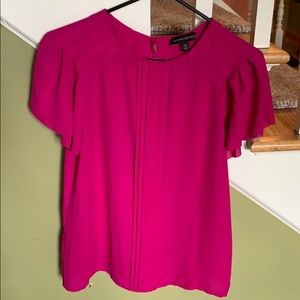Banana Republic pleated short sleeve blouse